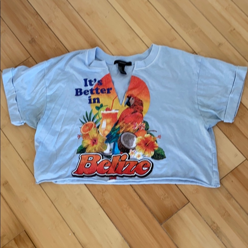Better In Belize cropped T-shirt